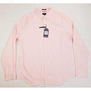 Ben Sherman Stretch Size Large Mens Light Pink Button Down Long Sleeve Shirt NWT